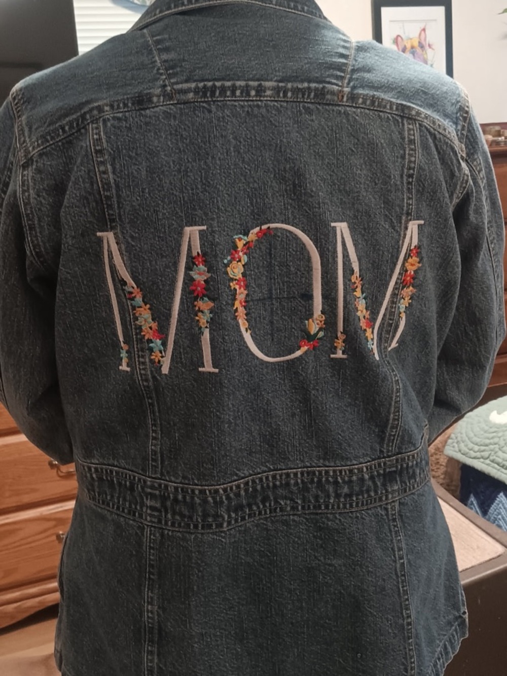 bill blass Blue Denim Jacket with Contrast Stitching